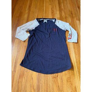 Victorias Secret Pink MLB Minnesota Twins Raglan Shirt Womens L